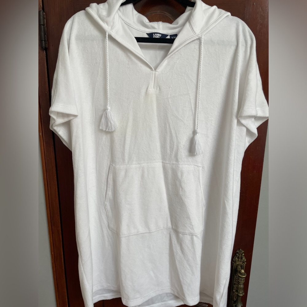 Land’s End Terry Hooded Swim Cover-up - Brand New- Size S/M